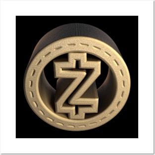 3D Zcash - Sand2 Posters and Art